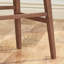 Tabourets de bar Mid-Century bleu foncé - Bois, pieds fuselés élégants (de 2 caoutchoucs fins