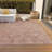 Machine Washable Indoor/Outdoor Segin ACN1148 Pink Rug-109514206
