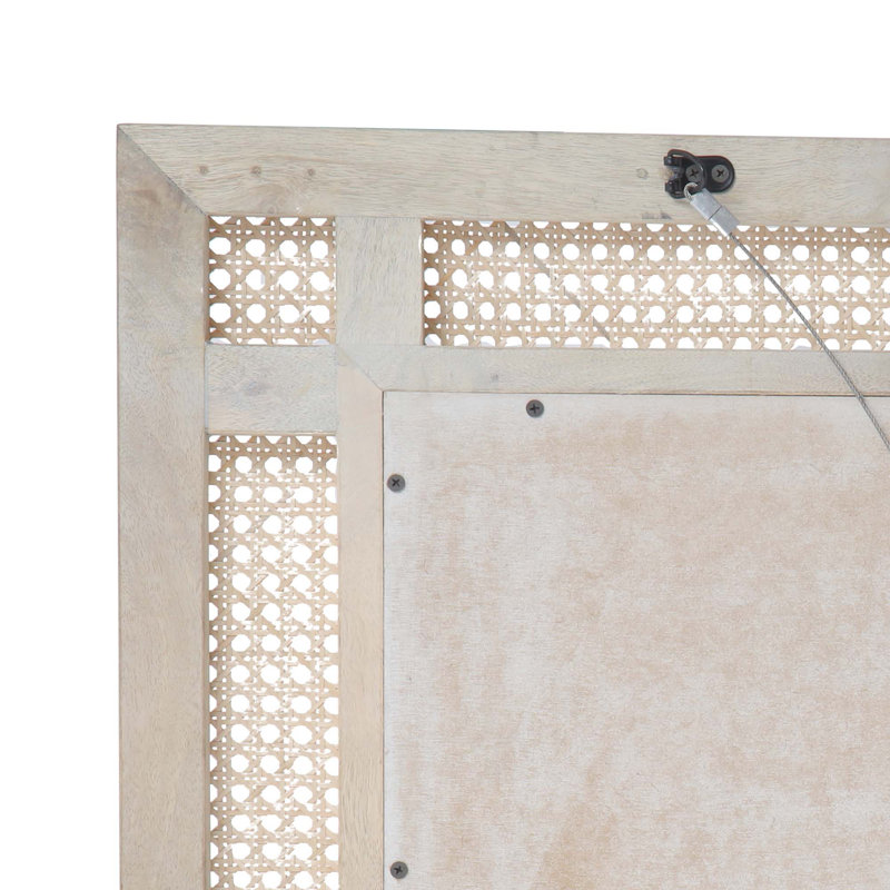 Mango Wood / Mdf / Cane Fitted  Mirror