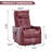 Single Motor Power Lift Recliner Chair with Massage and Heat for Elderly, Heavy Duty Motion Mechanism and One USB for Charging, Max Reclining Angle 155°-2129681377