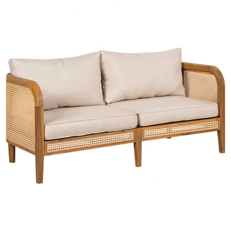 Outdoor Patio Cushioned Sofa