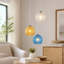Ensemble de luminaire suspendu en métal 6 pièces 6 pièces