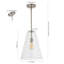 Luminaire suspendu empire 1 lumière Aliou