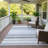 Machine Washable Indoor/Outdoor Chantille ACN2330 Stripes Rug-1029554288