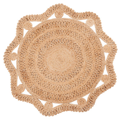Tapis en jute tissé à la main Natural Fiber 606