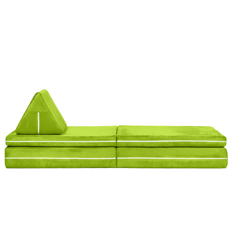 Marrero  Zipline Playscape - Imaginative Furniture Playset for Creative Kids, Lime