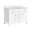 Meuble-lavabo et lavabo en bois massif, rangement moderne de 48 pouces