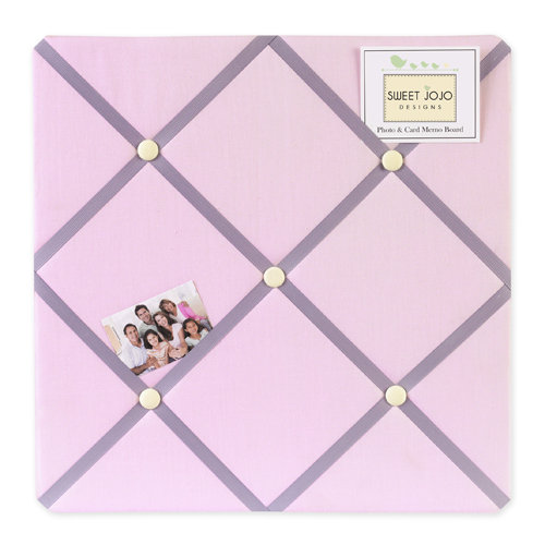 Lavender and Pink Butterfly Fabric Memo Board