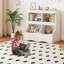 Bibliothèque pour jouets pour enfants et livres, 4 casiers pour chambre d'enfant, blanc-420830655