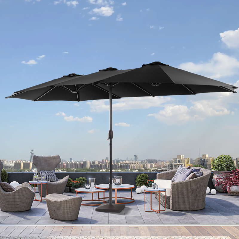 Parasol de marché 180,1 po Saidy, Noir