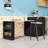 Kitchen Island with Power Outlet, Open Shelves and 2 Drawers-1234943481