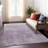Machine Washable Indoor/Outdoor Xhevrie Plum Rug-2031805916