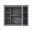 Armoire de salle de bain murale moderne Yanali avec miroir et rangement multi-tablettes-424947088