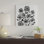 « tournesol aquarelle, black » par cat coquillette, reproduction d’impression sur toile tendue