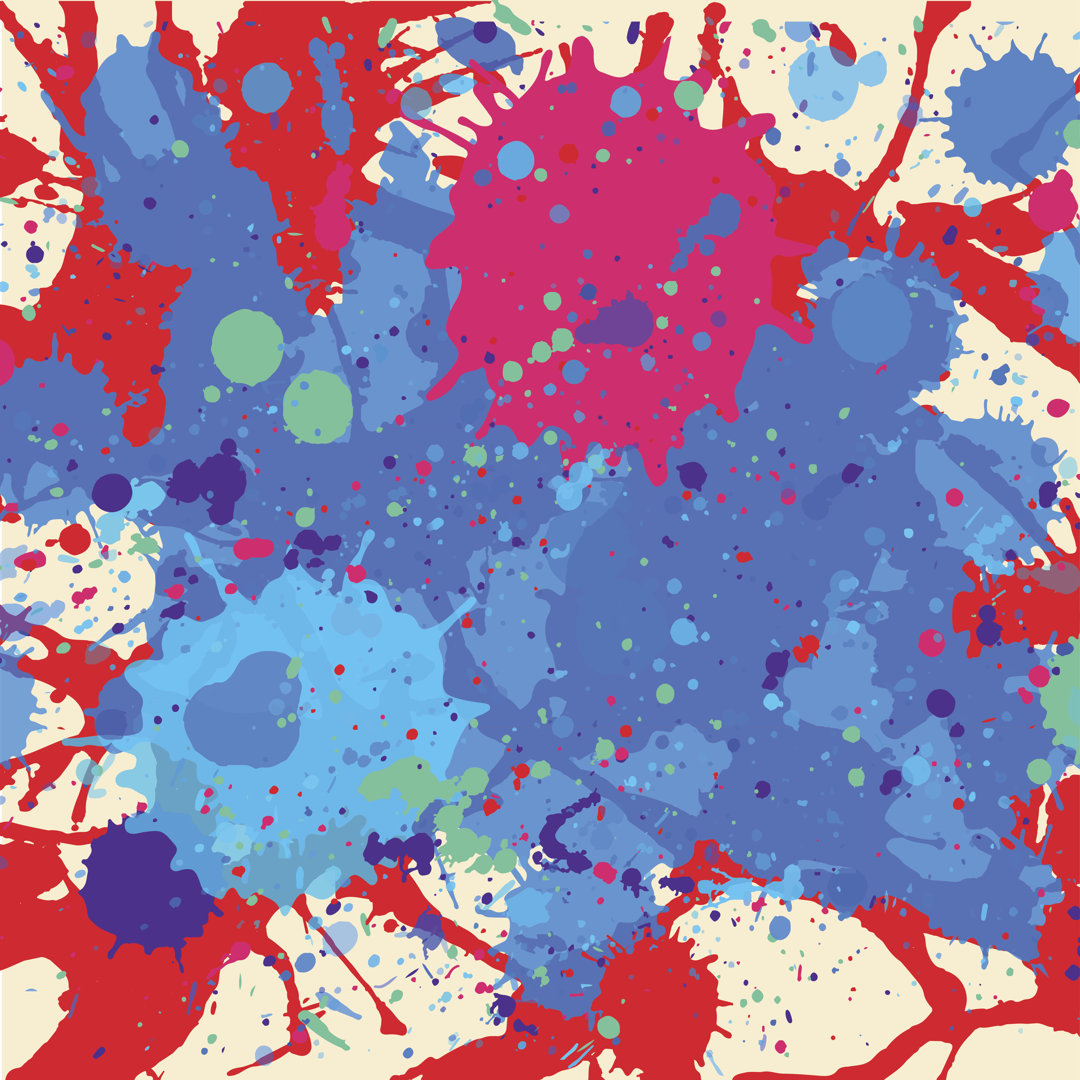 Paint Splashes Hintergrund von Mara Fribus - Leinwanddrucke auf Leinwand