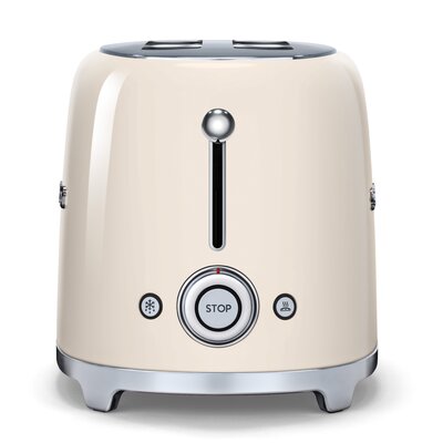 SMEG 50's Retro Style Aesthetic 2 Slice Toaster -  TSF01CRUS