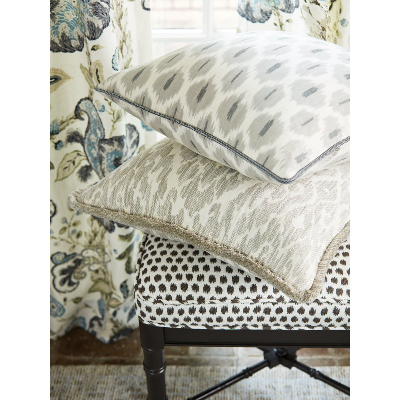 La Boheme Lhasa Ikat Weave Fabric, Greige