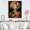 Art floral rétro, portrait de femme I - Pop Art