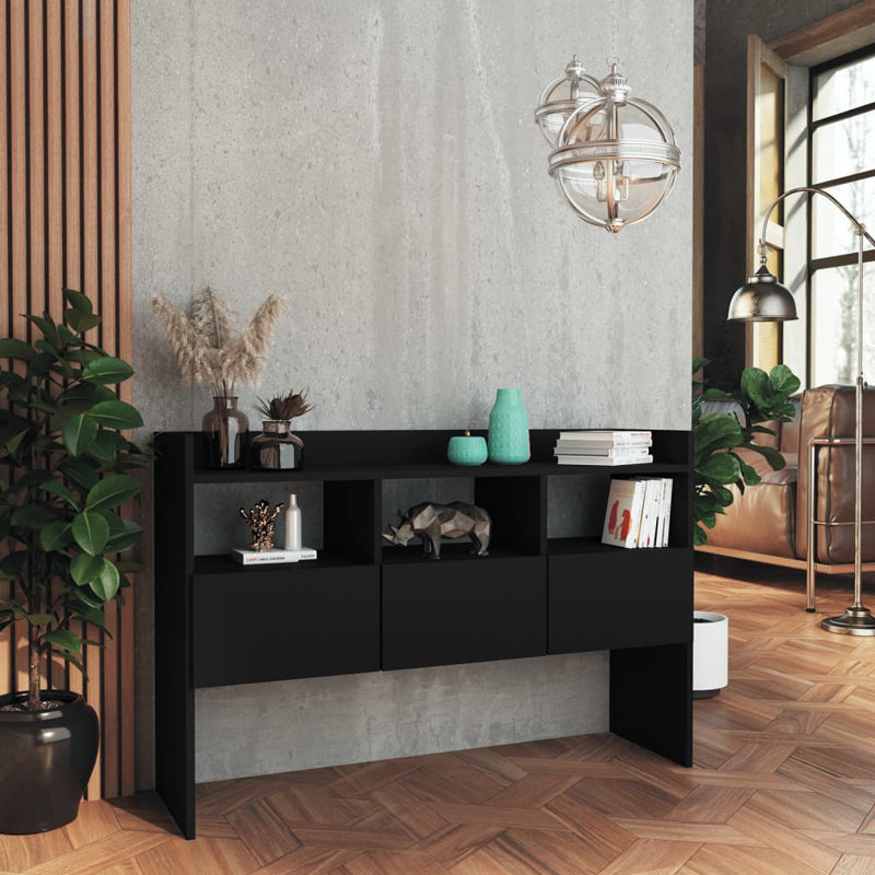 Ayaniah Sideboard 105x30x70 cm Engineered Wood, Black