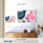 Avery Fireworks Abstract Navy Blue Flower-107489365