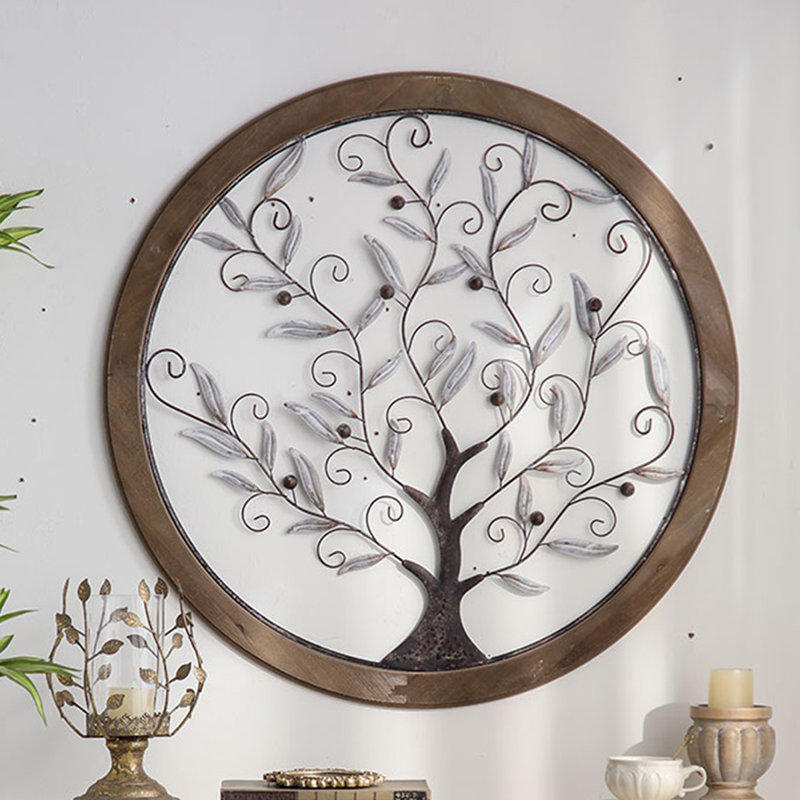 Retro Solid Wood Iron Wall Decor