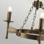 Cochere 3 - Light Waggon Wheel Chandelier
