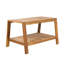 Ensemble de conversation d'extérieur en bois d'acacia 2 pièces - Causeuse de patio et table basse avec coussins résistants à l'eau-521140851
