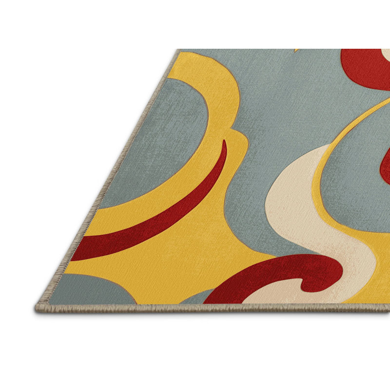 Retro Dash Rug, Square 5'
