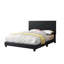 Lit plateforme tapissier moderne avec tête de lit ajustable, structure de lit en lin, gris, double-1247461248-1247461254