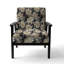 Chaise d'appoint florale Cobalt-6885860