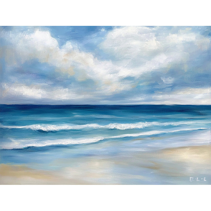 «Sandswept Horizon», art mural sur toile tendue, H 36 po x l 48 po