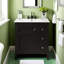 Meuble-lavabo en bois massif de 30 po avec lavabo en céramique - Tiroirs à fermeture en douceur, assemblage facile, conception durable-1789056050-1789056049