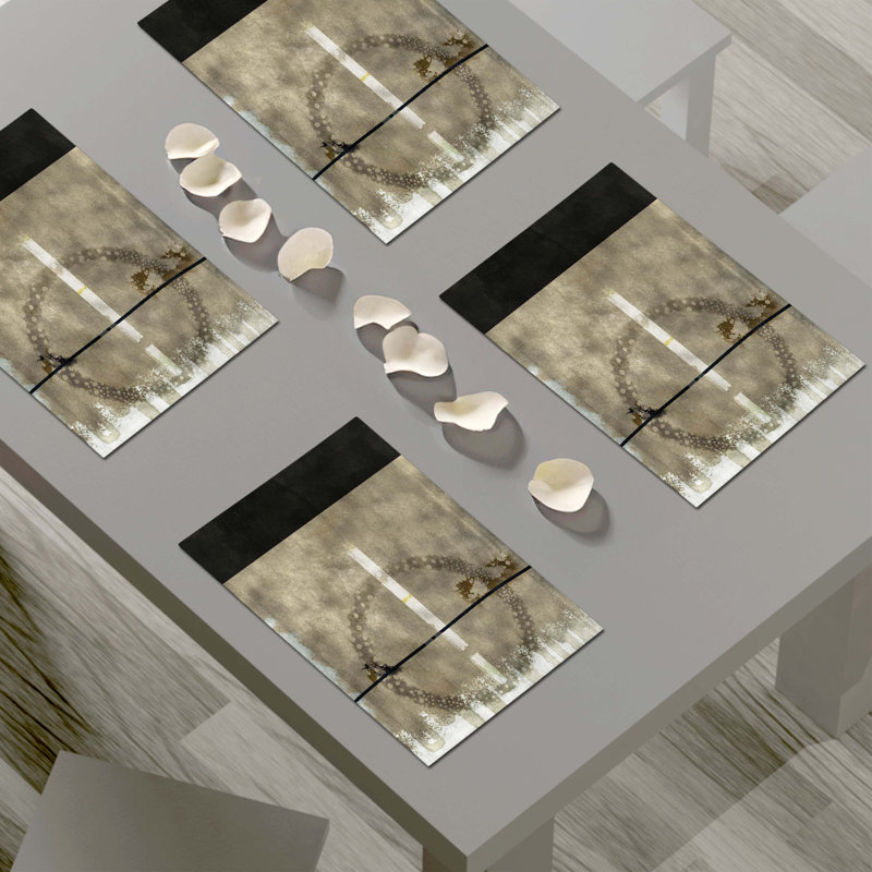 Napperon abstrait en polyester