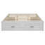 Grand lit plateforme avec 6 tiroirs de rangement, blanc antique-298557421-298557418