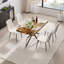 Ensemble de table de salle à manger extensible avec chaises en velours-1798613607-1798613606-1800150148