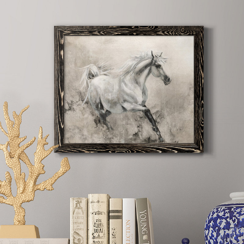 «Majestic Stallion I», reproduction d'art sur toile, H 24 po x l 18 po x P 1,5 po, Noir