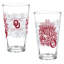 Ensemble de 2 verres à bière 16 oz de l'Université de l'Oklahoma-128498178