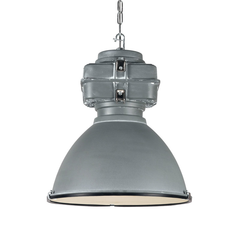 Bellville 1 - Light Grey Dome Pendant