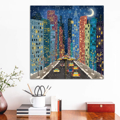 42nd Street 1 Piece Wrapped Canvas Painting