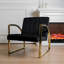 Chaise longue en velours 26 po Jadeline