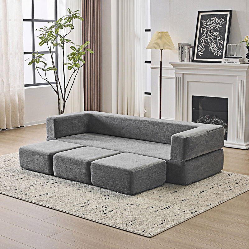Convertible Sectional Sofa With Ottomans