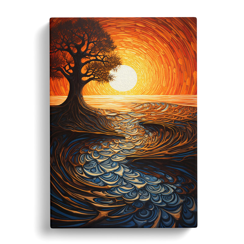 Sunrise Symbolism - Wrapped Canvas, 76cm H x 50cm W x 3cm D