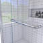 48 In. W X 72 In. H Double Sliding Semi-Frameless Shower Door In Chrome-109069746