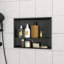 Niche de douche en acier inoxydable, noir bronze industriel-423628403-423628404