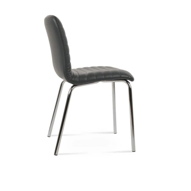 Chaise en métal Isa, Gris