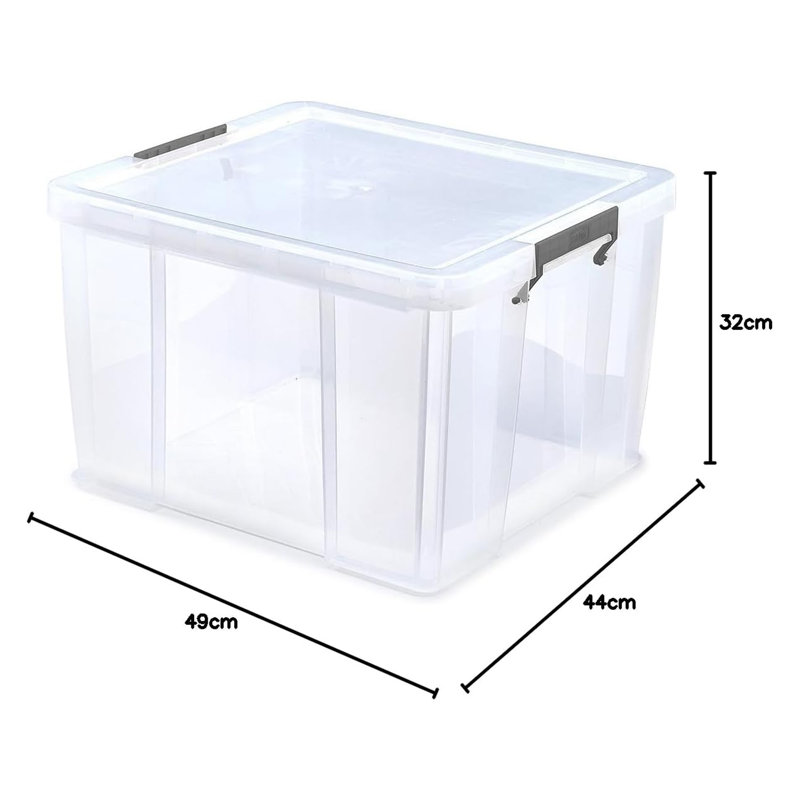 Whitefurze Spacemaster Maxi Storage Box, 48 Litre
