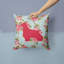 Coussin décoratif intérieur/extérieur bleu roses épagneul shabbys de robinets-22327220