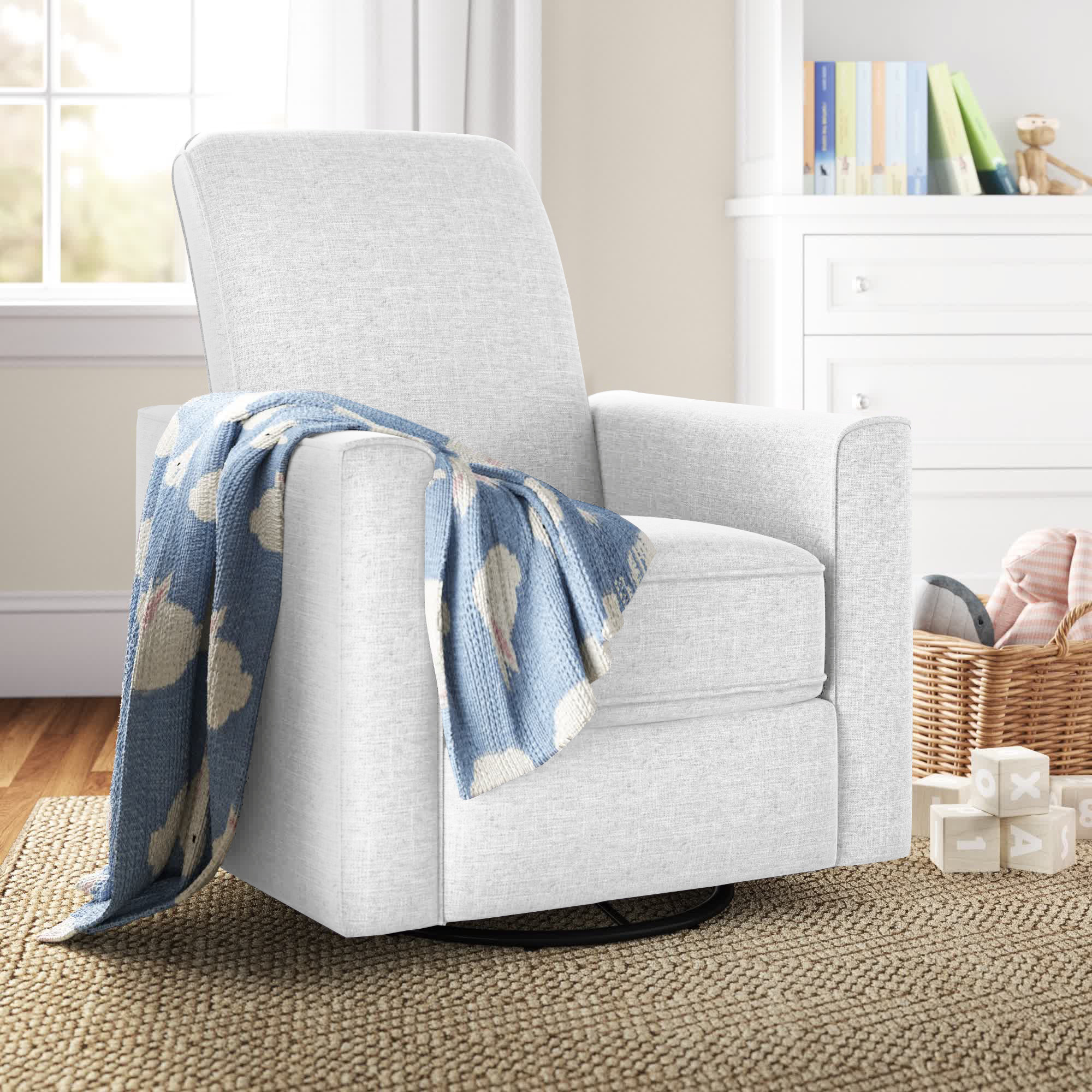 Three Posts Baby Kids Abbey Upholstered Recliner Reviews Wayfair