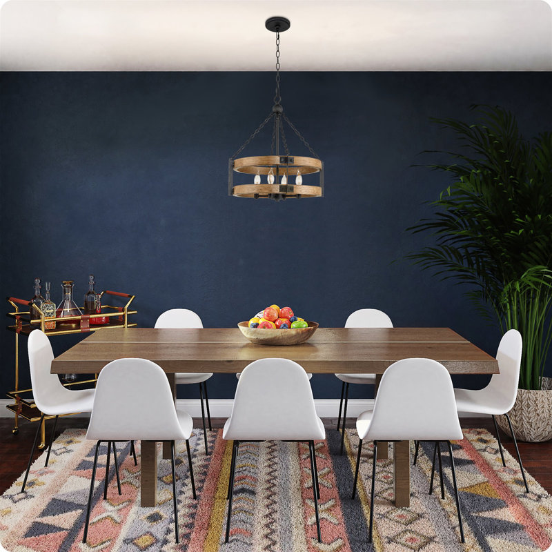 4 - Light Dimmable Drum Chandelier