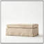 Banc rembourré en chenille avec rangement rabattable-1474001710